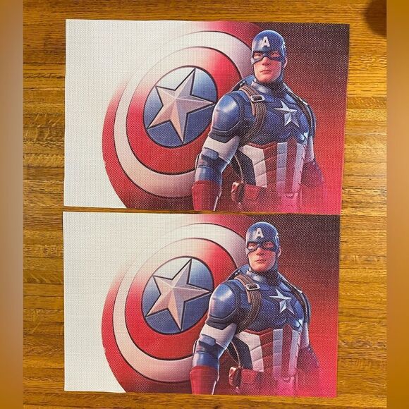Captain America Placemats set of 6 NWT - Picture 3 of 5